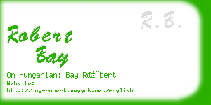 robert bay business card